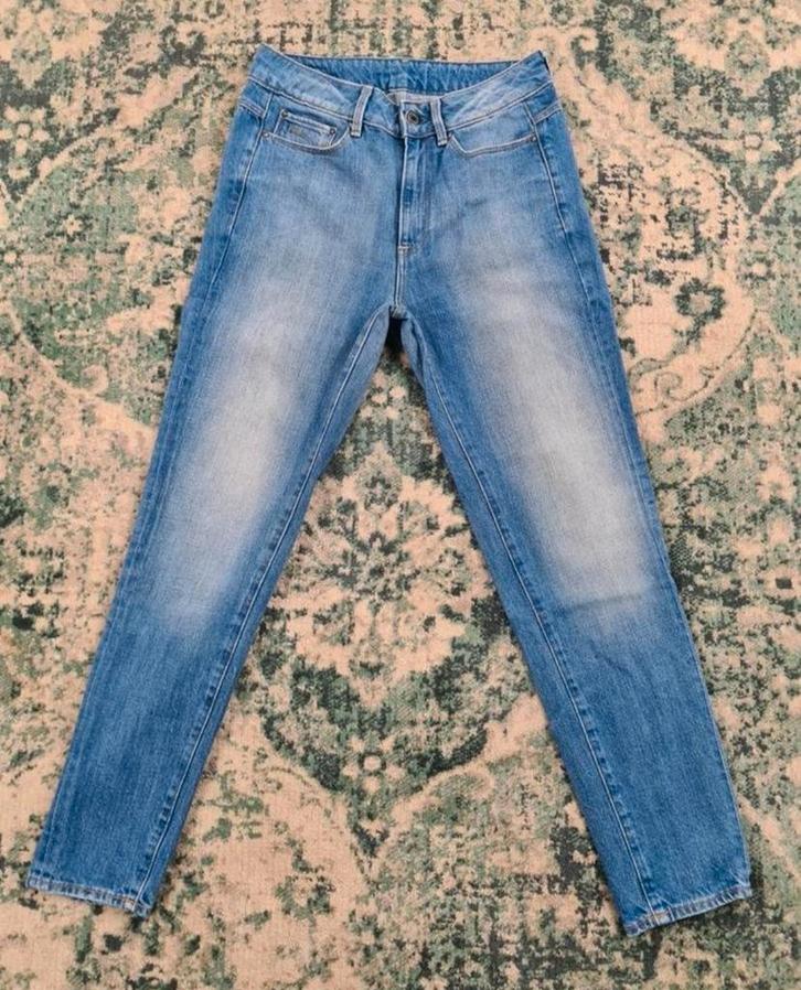 G-star raw 3301 90's Tapered W25 L30 WMN Tulsi2530 Blauw, Kleding | Dames, Spijkerbroeken en Jeans, Zo goed als nieuw, W27 (confectie 34) of kleiner