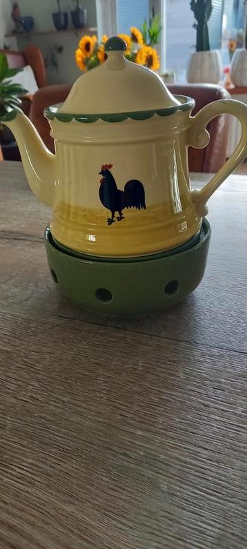 Theepot met warmhouder - Kip en Haan beschikbaar voor biedingen