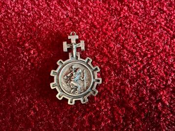 Antieke Rosary ring ❤️ gebedsring Christoffel en Bernadette beschikbaar voor biedingen