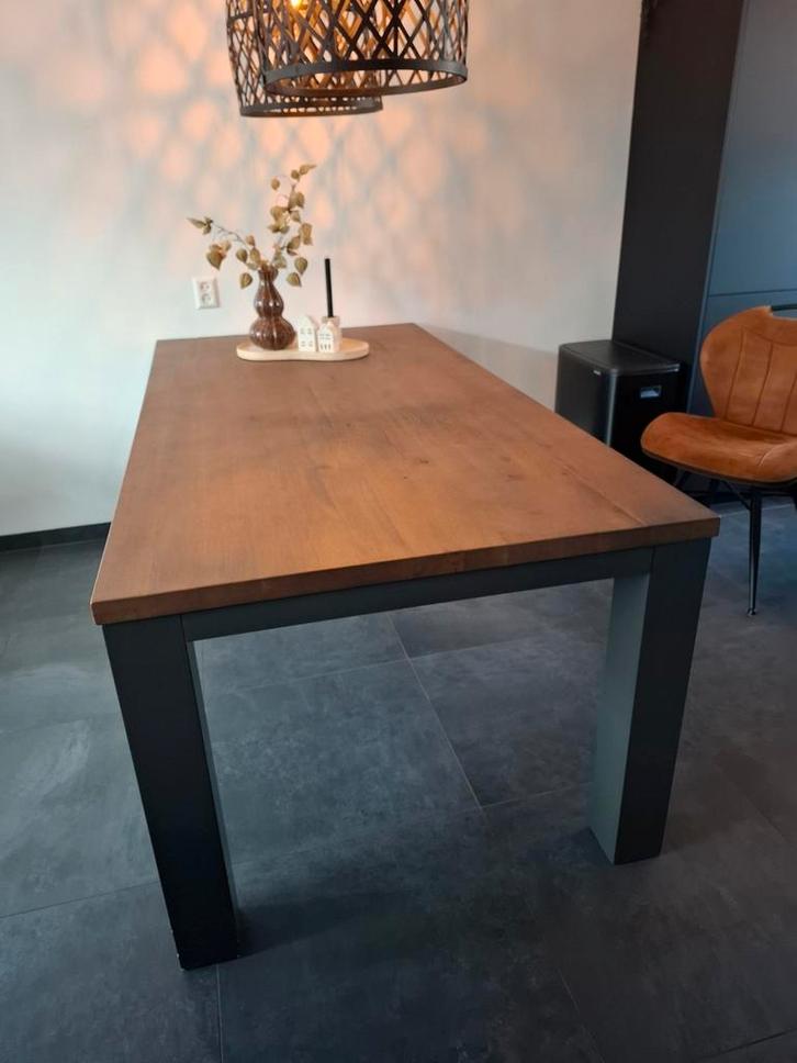 Eettafel, Huis en Inrichting, Tafels | Eettafels, Gebruikt, 50 tot 100 cm, 200 cm of meer, Vijf personen of meer, Rechthoekig