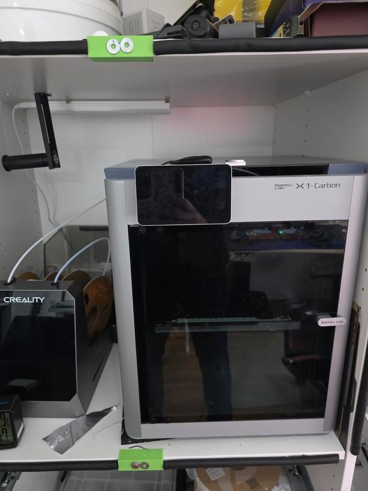 Bambulab X1C + Creality Filament Droger, Computers en Software, 3D Printers, Zo goed als nieuw, Ingebouwde Wi-Fi, Ophalen