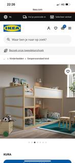 Ikea kura bed, Huis en Inrichting, Ophalen, Hoogslaper, 140 cm, Zo goed als nieuw