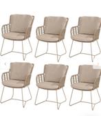 4 Seasons Outdoor Diningstoel Fabrice latte (6x), Ophalen, Overige materialen, 6 zitplaatsen, Nieuw