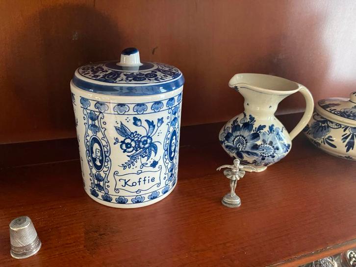 Delfts Blauw Koffiepot Punselie Gouda, Antiek en Kunst, Antiek | Keramiek en Aardewerk, Ophalen of Verzenden