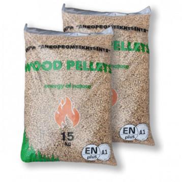 Goede kwaliteit pelletkorrels Woodpellets, naaldhout, 15 kg  beschikbaar voor biedingen