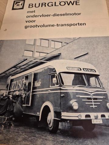 Jaren 50 Burglowe ondervloer Nederlands trucks folder izgst  beschikbaar voor biedingen