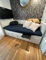 Ikea Hemnes bedbank/uitschuifbed, Lattenbodem, 85 tot 100 cm, Gebruikt, Ophalen of Verzenden