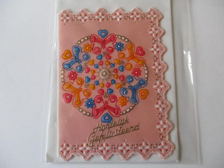 nr 27 pergamano mandala felicitatie kaart, Hobby en Vrije tijd, Kaarten | Zelfgemaakt, Nieuw, Overige thema's, Ophalen of Verzenden