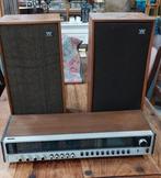 Philips audioversterker + 2 wharfedale Linton boxen, Audio, Tv en Foto, Vintage Televisies, Ophalen, Gebruikt, 100 cm of meer