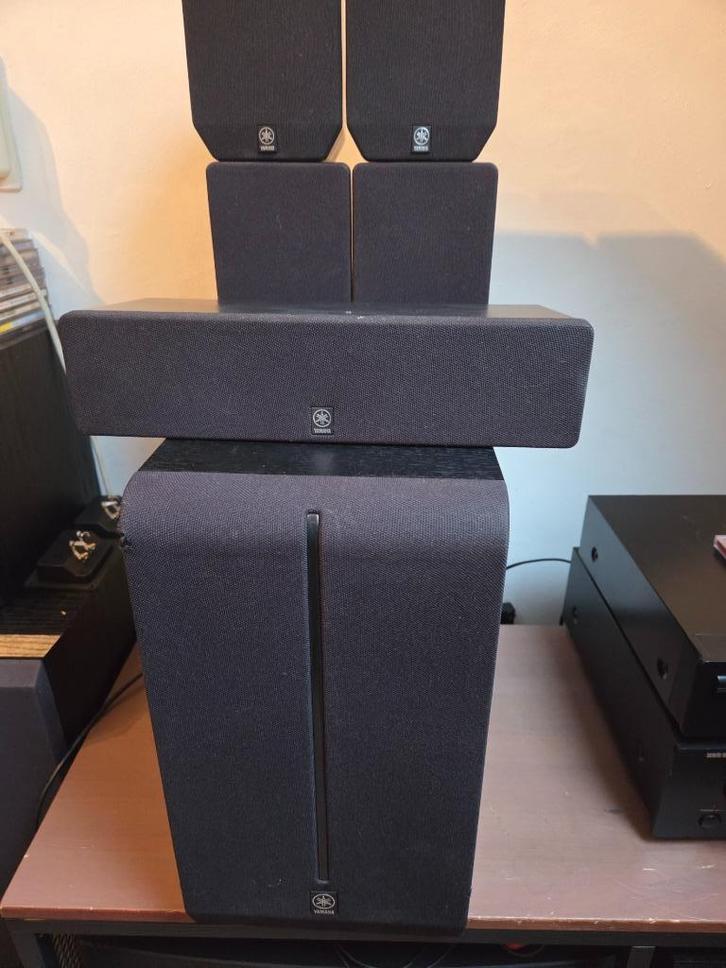 Yamaha NS- P270  speaker system compleet, Audio, Tv en Foto, Luidsprekers, Zo goed als nieuw, Complete surroundset, 60 tot 120 watt