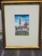 WARSCHAU, 3 Mooie aquarellen in Goudkleurige lijstjes, Antiek en Kunst, Kunst | Schilderijen | Klassiek, Ophalen of Verzenden