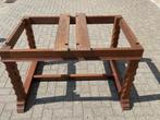 Tafel uitschuif groot antiek eiken 2,50 meter, Antiek, Gebruikt, Eikenhout, 200 cm of meer