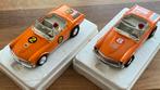 Fleischmann Mercedes 250sl slotcar 2stuks, Ophalen, Zo goed als nieuw, Elektrisch, Fleischmann