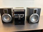 Philips geluidsset met CD/cassettedeck en boxen, Ophalen, Philips, Gebruikt, Cassettedeck