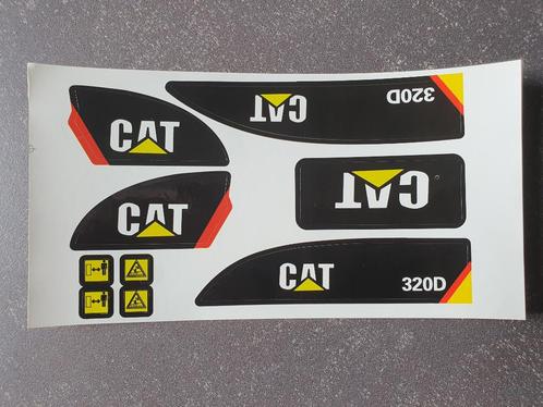 Huina 550 / 1550 CAT stickervel Caterpillar graafmachine, Verzamelen, Stickers, Nieuw, Auto of Motor, Ophalen of Verzenden