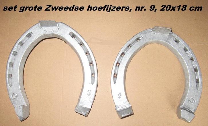 oude Zweedse hoefijzers, maat 8 en 9, behandeld tegen roest, Verzamelen, Overige Verzamelen, Gebruikt, Ophalen of Verzenden