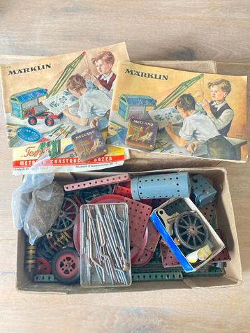 Marklin Meccano Constructie Grote Doos met originel blikjes beschikbaar voor biedingen