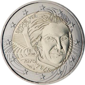 2 euro Frankrijk 2018 - Simone Veil (UNC) beschikbaar voor biedingen
