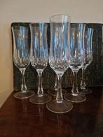 6 kristallen champagne glazen, Antiek en Kunst, Ophalen of Verzenden