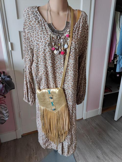 Midi panter doorknoop jurk m-L Ibiza boho dress summer fun, Kleding | Dames, Jurken, Zo goed als nieuw, Maat 38/40 (M), Overige kleuren