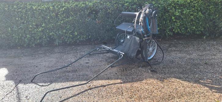Tuig + sulky kleine welsh /  grote shetlander, Dieren en Toebehoren, Paarden en Pony's | Hoofdstellen en Tuigage, Gebruikt, Overige soorten
