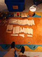 Houten Treinbaan met Treintjes en Blokjes, Ophalen, Gebruikt