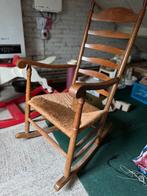 Vintage houten schommelstoel, Huis en Inrichting, Ophalen, Gebruikt, Eenpersoons, 75 tot 100 cm