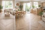 Otium Visgraat PVC Vloer - All-in Deal! €48,50 per m2!, Huis en Inrichting, Stoffering | Vloerbedekking, Crème, 75 m² of meer