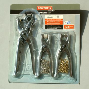 Tangenset 3 delig voor het maken van drukknopen en oogjes beschikbaar voor biedingen