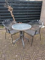 Tuinset met twee stoelen, 2 zitplaatsen, Overige materialen, Gebruikt, Ophalen of Verzenden