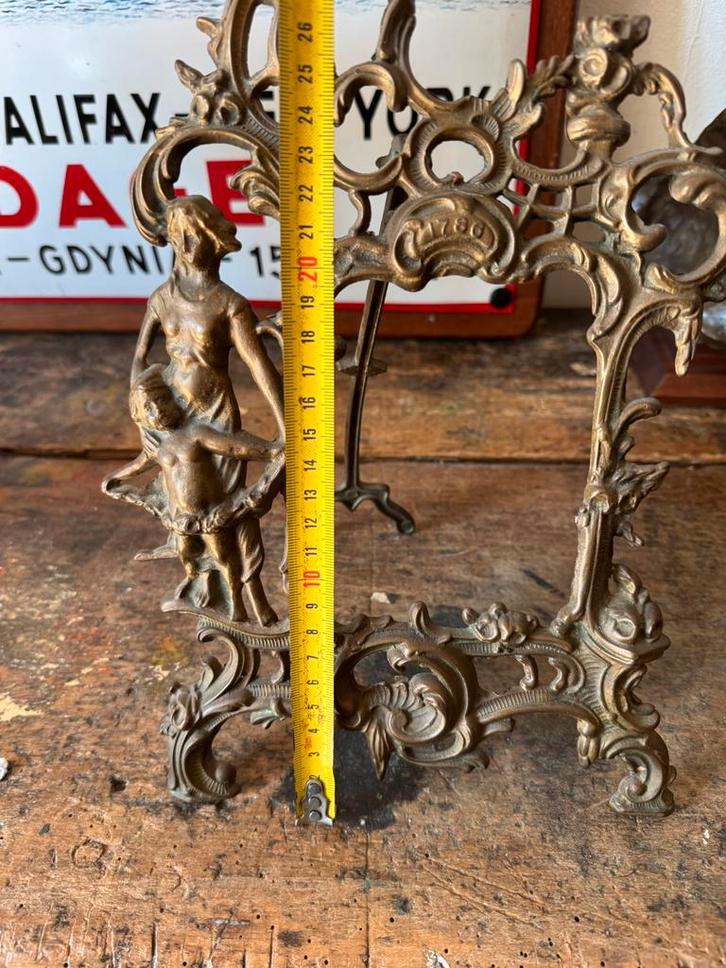 Mooie grote antieke koperen fotolijst, Antiek en Kunst, Curiosa en Brocante, Ophalen of Verzenden