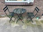 Frans bistro set tuinset stoelen en tafel, 2 zitplaatsen, Overige materialen, Gebruikt, Eettafel