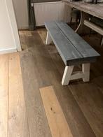 Leuke houten bankje of bijzettafel, Ophalen, 100 tot 150 cm, Zo goed als nieuw, Grenenhout