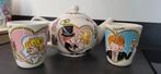 Blond amsterdam theepot met mokken bruid/bruidegom, Ophalen, Blond Amsterdam, Overige typen, Zo goed als nieuw