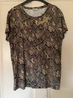 Liu jo soepel shirt snake zwart-beige mt. L/XL, Beige, Maat 42/44 (L), Ophalen of Verzenden, Zo goed als nieuw