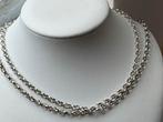 Zilveren Jasseron collier, Sieraden, Tassen en Uiterlijk, Verzenden, Zo goed als nieuw, Zilver, Zilver
