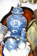 Setje blauw uit een inboedel, Ophalen of Verzenden
