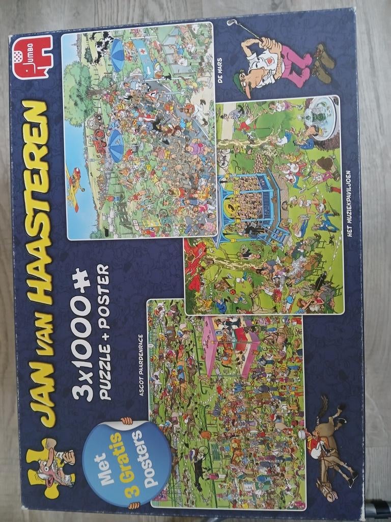 Jan van Haasteren 11x 1000 stukjes, Ophalen of Verzenden, 500 t/m 1500 stukjes, Zo goed als nieuw