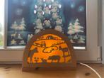 Silhouetlamp Noest met 5 Silhouetten, Ophalen of Verzenden, Zo goed als nieuw, Hout, Minder dan 50 cm