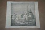 Antieke gravure - Voormalige Vrouwenpoort Leeuwarden 1841 !!, Ophalen of Verzenden