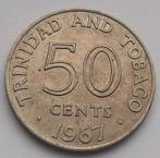 50 Cent 1967 Trinidad en Tobago Prachtige Oude Munt Zeldzaam, Ophalen of Verzenden, Midden-Amerika