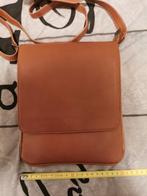 Leren cognac schoudertas, Ophalen of Verzenden, Zo goed als nieuw, Bruin, Schoudertasje