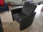 Comfortabele LeoLux Fauteuil - Zwart Leer, Huis en Inrichting, Ophalen