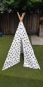 Leuke Hema Tipi tent écru met zwarte stippen, Ophalen, Zo goed als nieuw