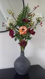 Kunstbloemen boeket Silka Intratuin incl vaas hoogte 90 cm, Huis en Inrichting, Ophalen of Verzenden, Zo goed als nieuw