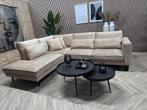 ZGAN Velvet Velours Hoekbank - Beige - 285 x 225 - 6 mnd Oud, Ophalen, Velvet velours hoekbank beige hotel chique eric custer