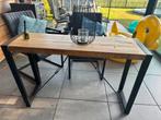 Robuuste sidetable, Huis en Inrichting, Tafels | Sidetables, Ophalen, Gebruikt, 100 tot 150 cm, Metaal