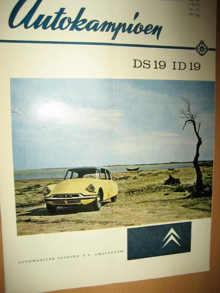 AK 1959 46 Citroën DS 19 Fiat 1800 MGA 1600 Riley 4/6, Ophalen, Zo goed als nieuw, Overige merken