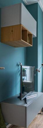 Hangend zwevend tv meubel met opbergruimte en kastjes, Huis en Inrichting, Ophalen, Overige materialen, Zo goed als nieuw, Minder dan 100 cm