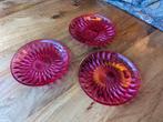 Roze glazen borden (3 stuks), Ophalen, Bord(en), Overige stijlen, Glas